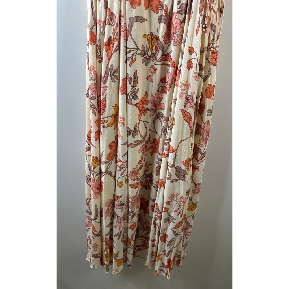 Petal + Pup Floral Twist Maxi Dress Resort Whimsical Wedding Sundress Size 4 - Picture 9 of 13